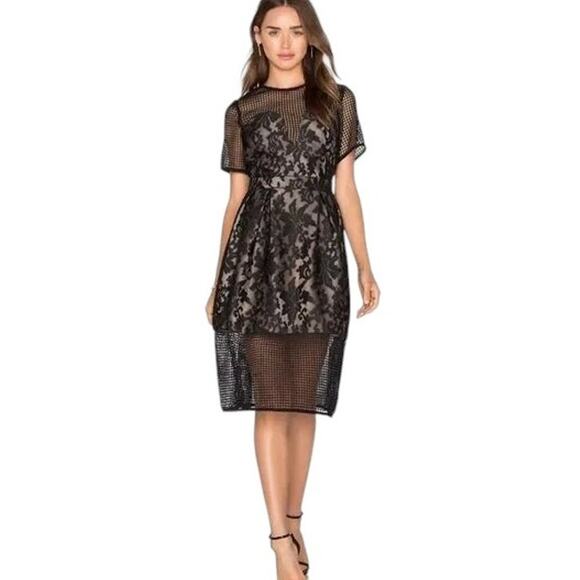 NWT Elliatt Velosity Lace  Formal Cut Out Black Dress Size Small - Picture 6 of 12